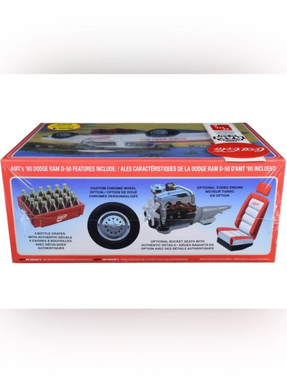 Coca-Cola Red 1980 Dodge Truck Model with White Logo- sealed/ brand new